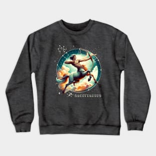 Epic Cosmic Archer Sagittarius Zodiac Sign Crewneck Sweatshirt